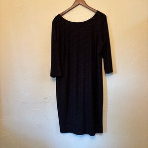 Calvin Klein Black ✨Sparkly Long Sleeve Dress size 16w